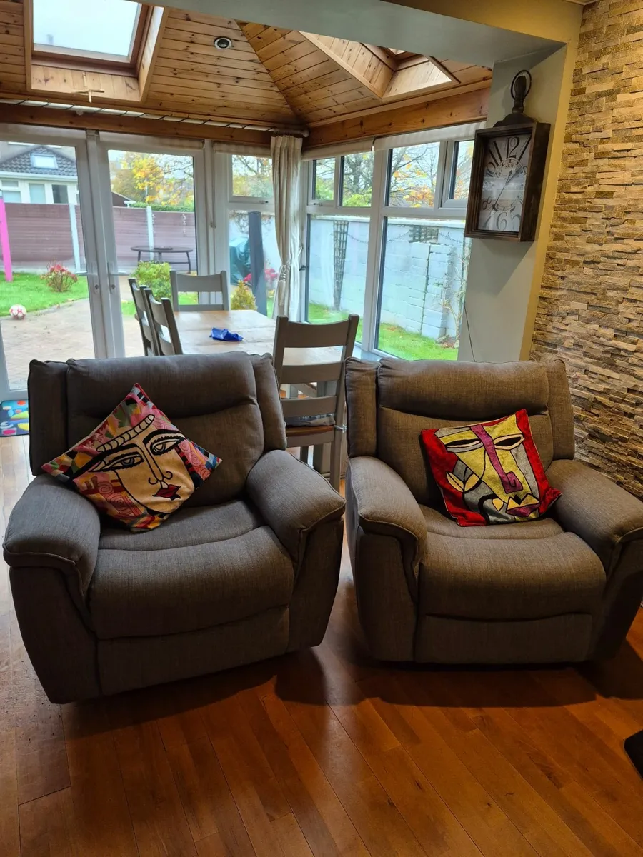 Two perfect Grey Recliners - €200 each. - Image 1