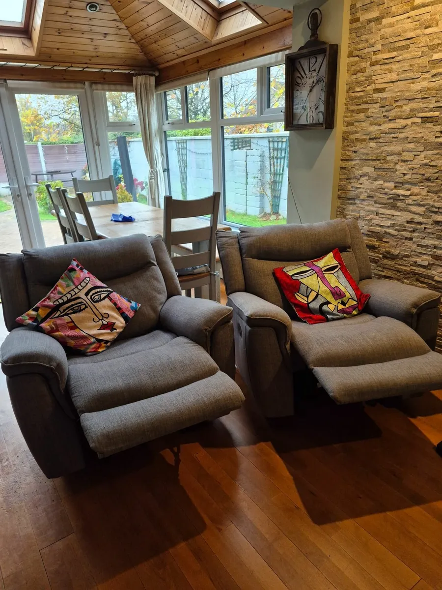 Two perfect Grey Recliners - €200 each. - Image 2