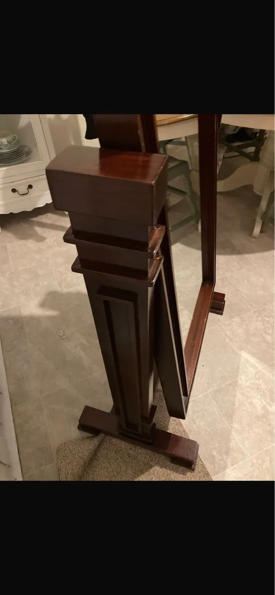 Mirror in stand mahogany - Image 3