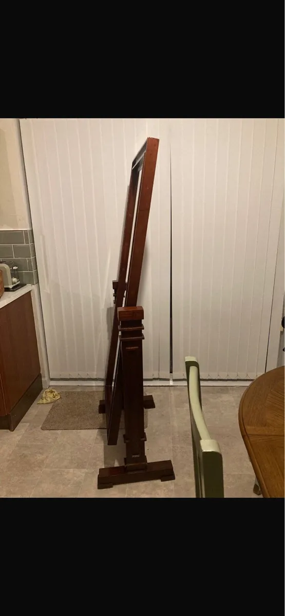 Mirror in stand mahogany - Image 4