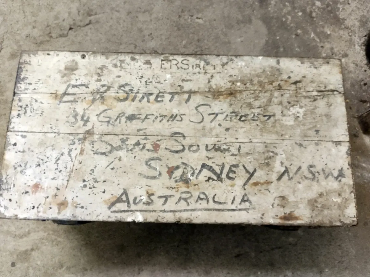 Antique Military Campaign Footlocker - Image 1