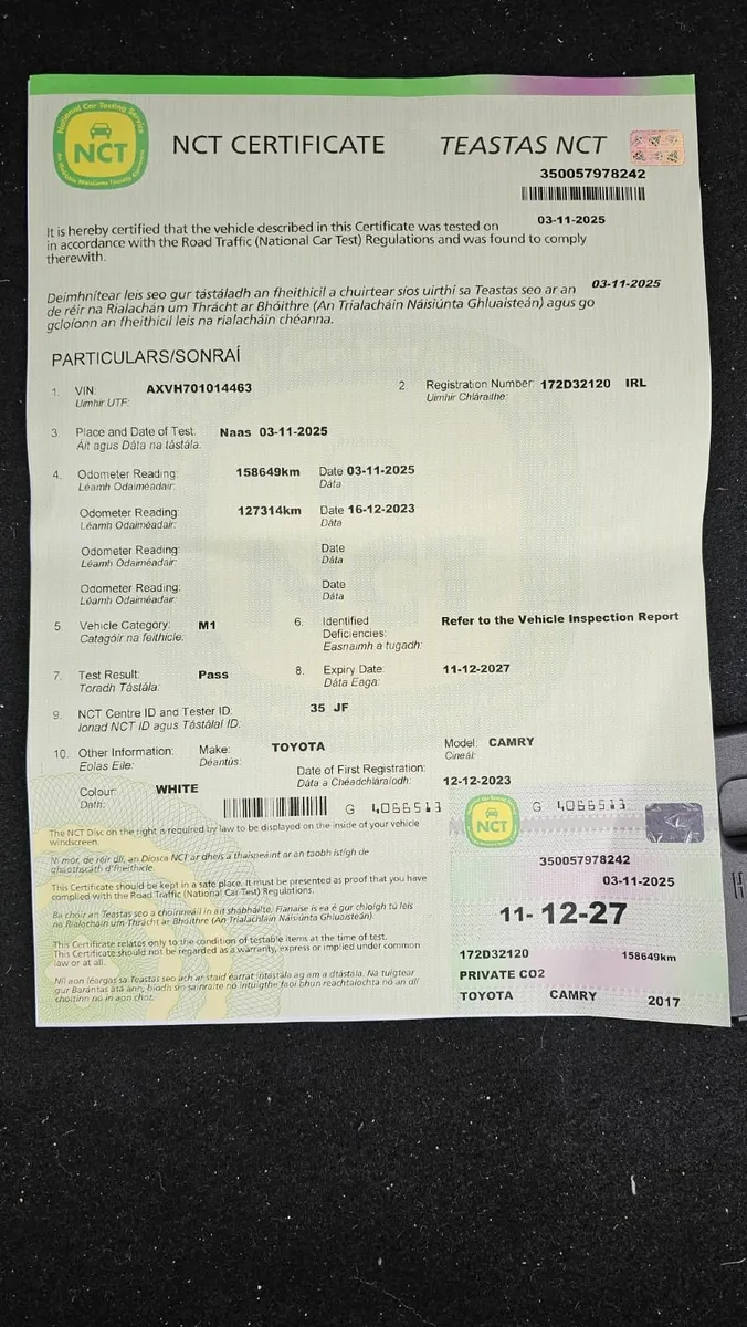 Toyota Camry 2017 - Image 2