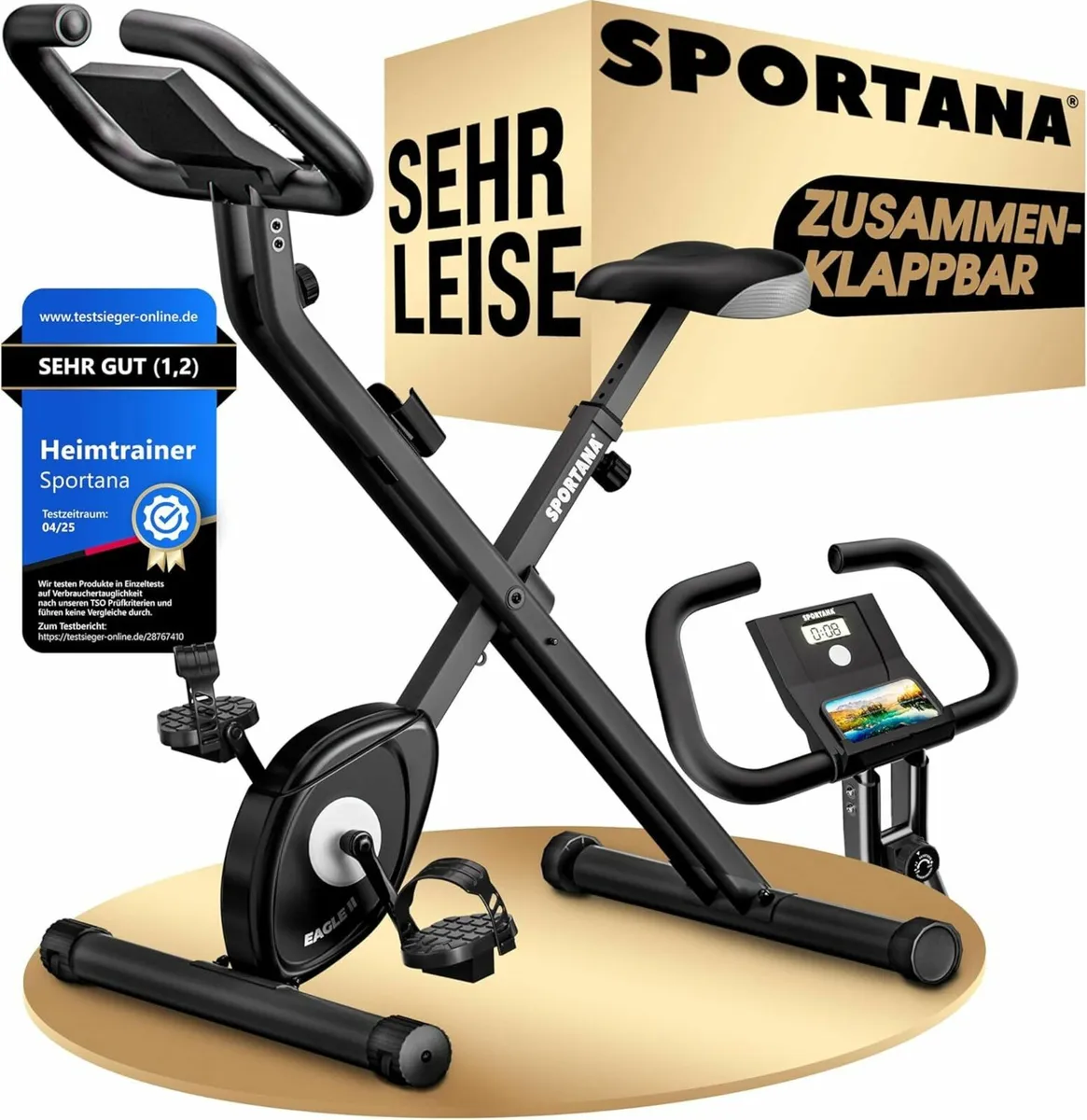 Exercise Bike Foldable up to 140 kg Indoor Station - Image 1