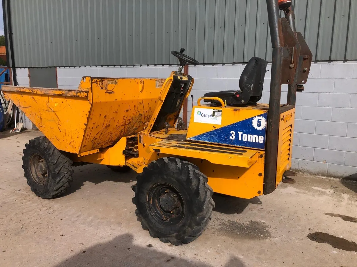 3 tonne Thwaites dumper - Image 1