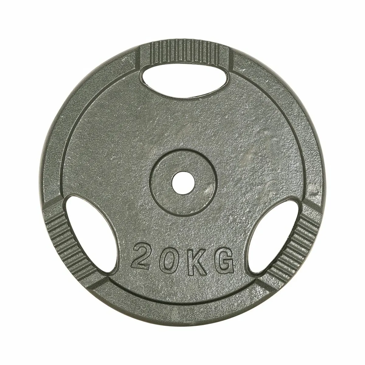 1" Standard Cast Iron Tri Grip Weight Plates(Pair) - Image 3