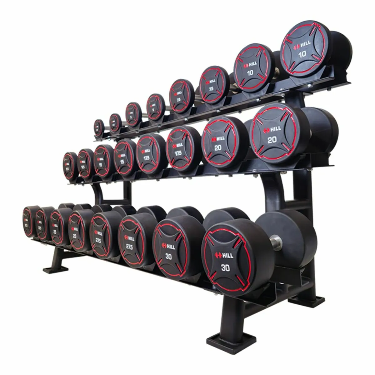 *SALE* PU Dumbbell Set 2.5kg - 30kg  & Rack - Gym - Image 1
