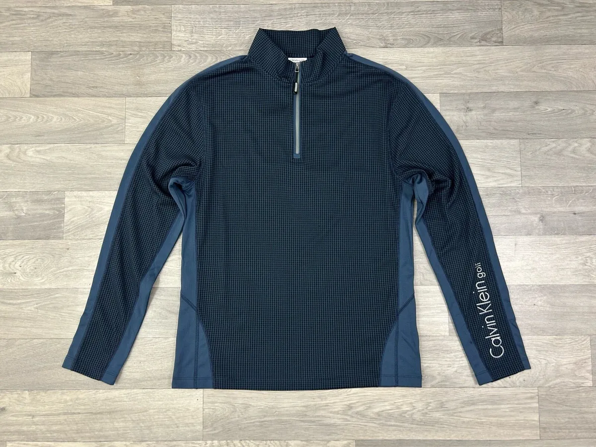 CK Calvin Klein Golf Half Zip Jumper Mens Medium - Image 1