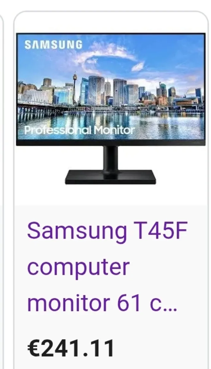 Samsung Essential Monitor 24"screen.  Brand new - Image 1