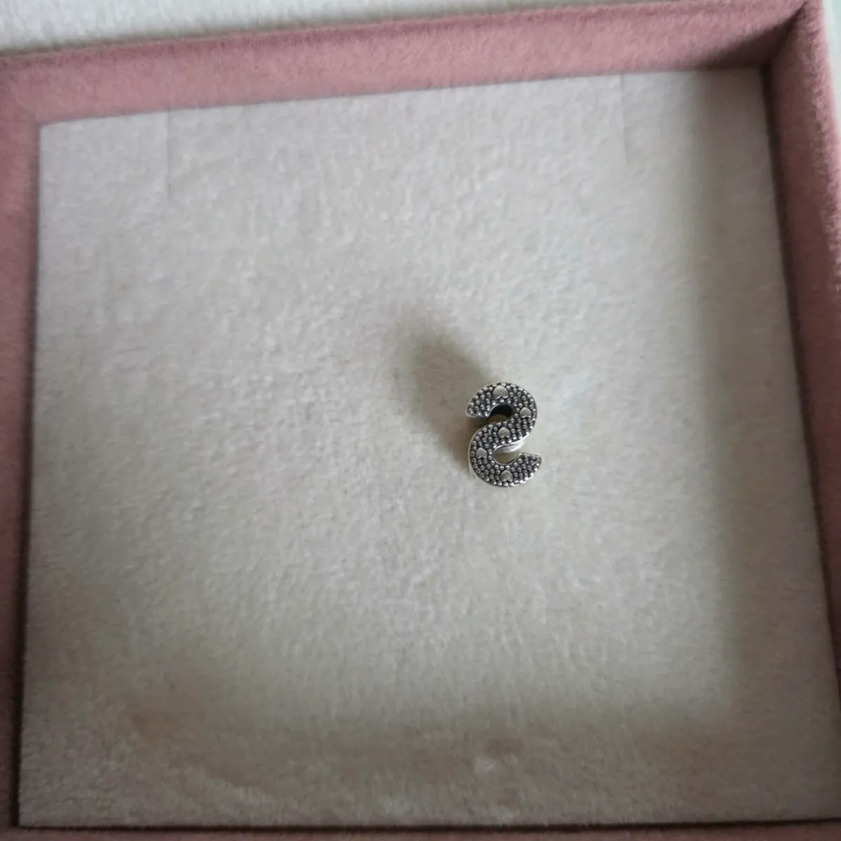 Pandora charm letter S perfect condition fully hal - Image 1