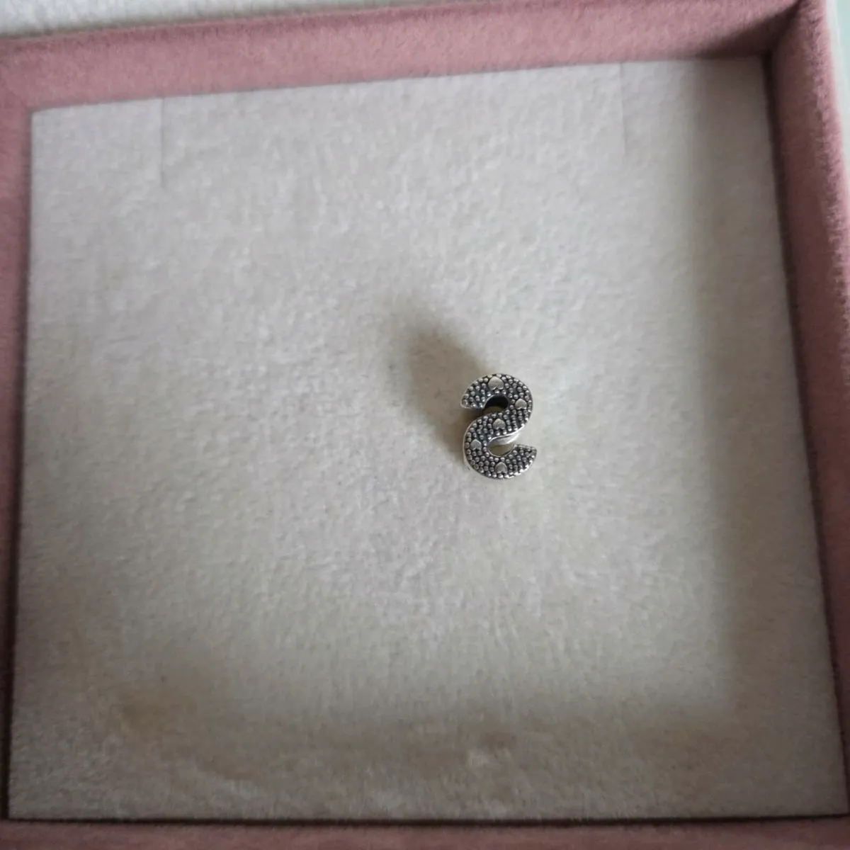 Pandora charm letter S perfect condition fully hal - Image 3
