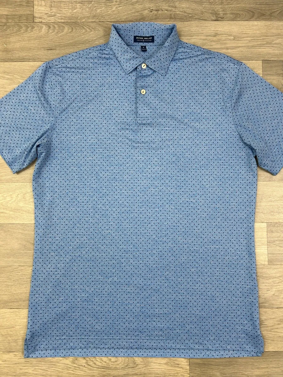 Peter Millar Patterned Golf Polo Shirt Mens Medium - Image 2
