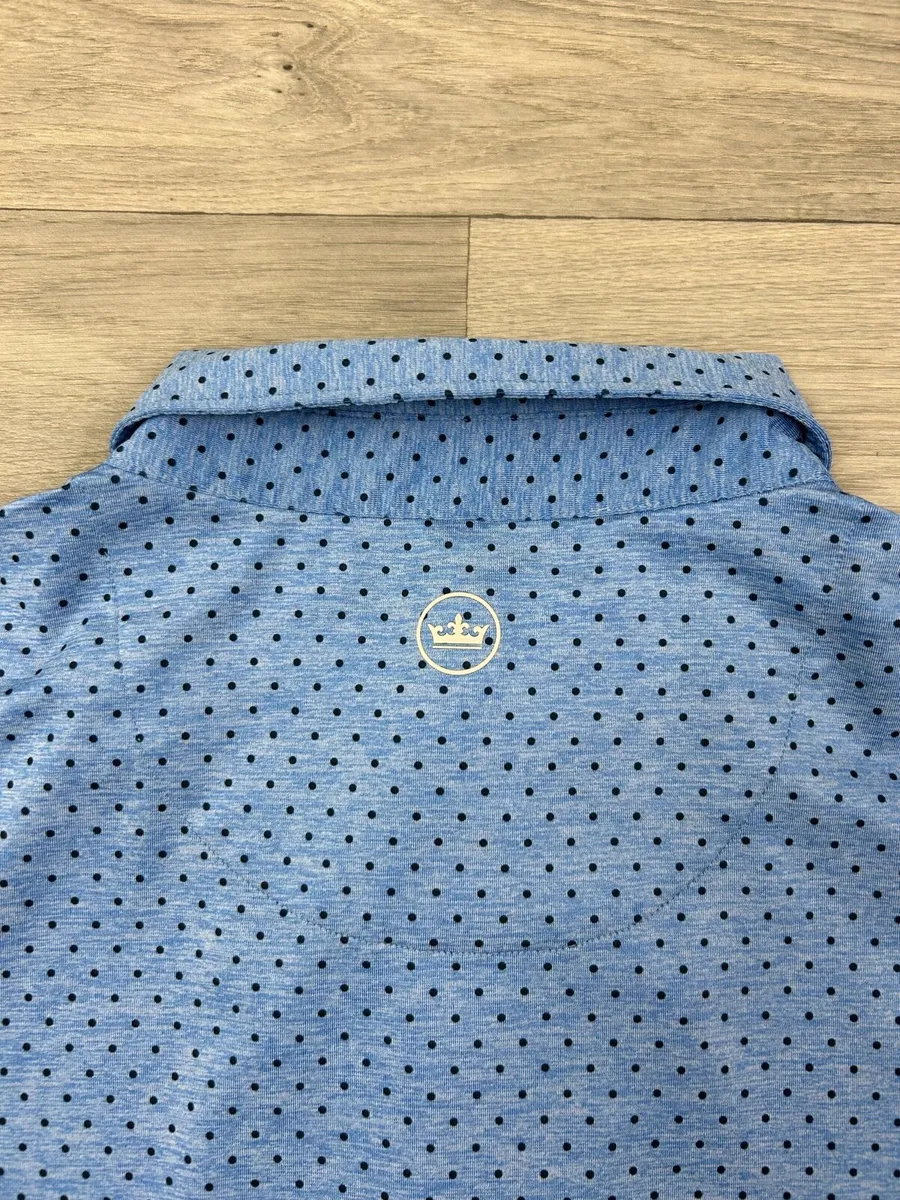 Peter Millar Patterned Golf Polo Shirt Mens Medium - Image 4