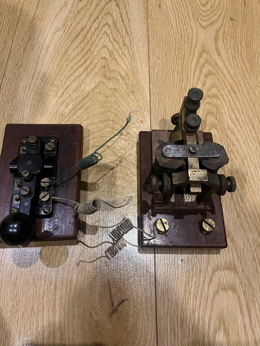 Antique Morse Code  Key & GPO Sounder - Image 1