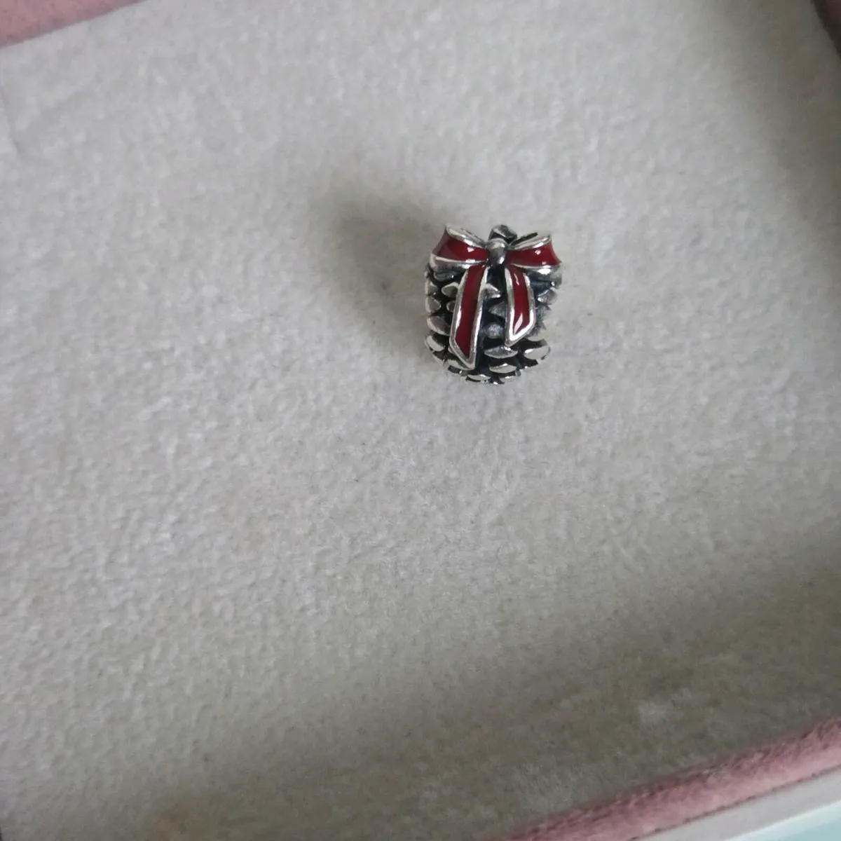 PANDORA Pinecone Sterling Silver Christmas Charm - Image 2