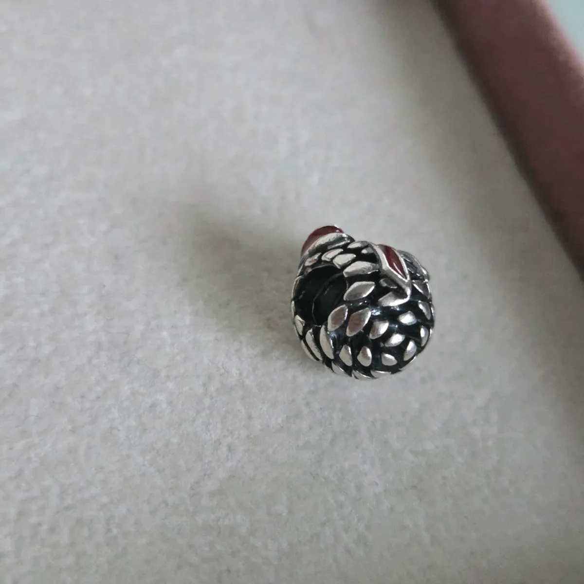 PANDORA Pinecone Sterling Silver Christmas Charm - Image 3