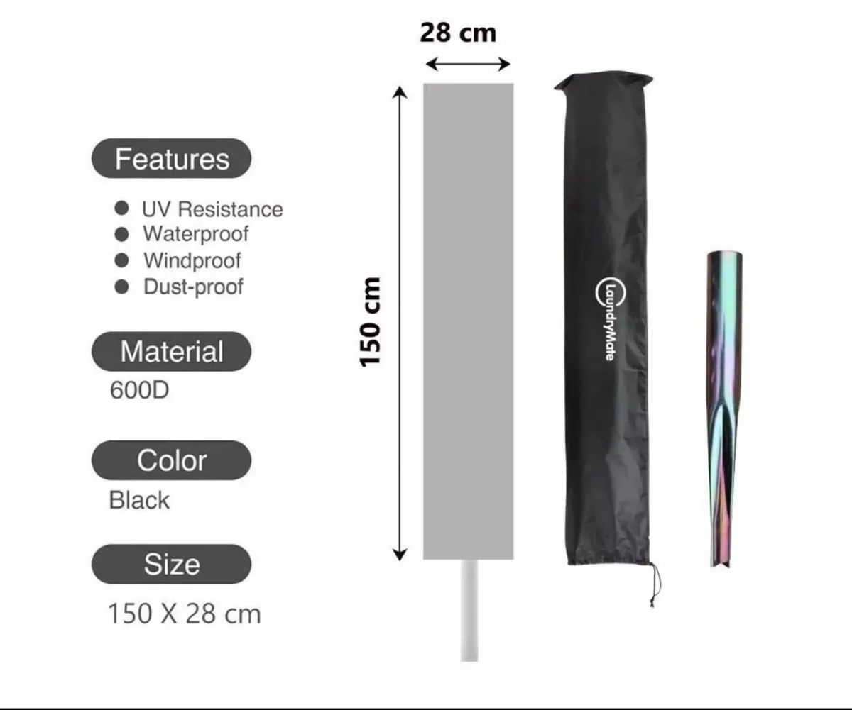 50Metre 4 Arm Rotary Washing Line - Image 3