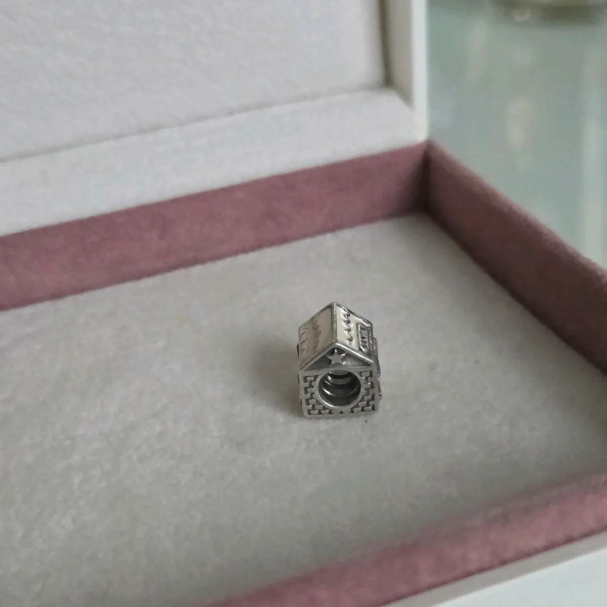 Pandora Santa's Home Charm Red & White Enamel G - Image 3