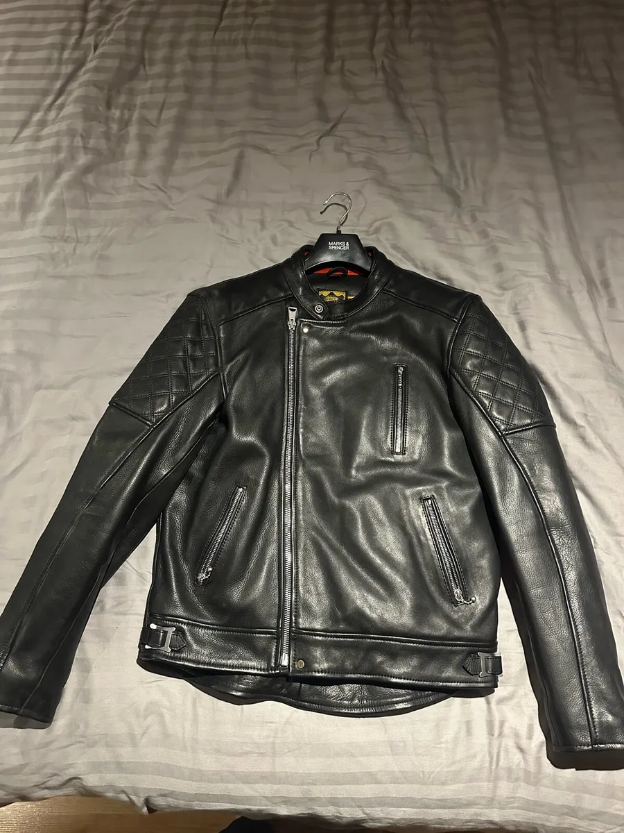 Gold top and alpine star motor bike jacket - Image 2