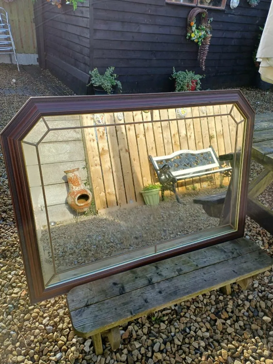 Vintage Leaded Mirror - Image 2