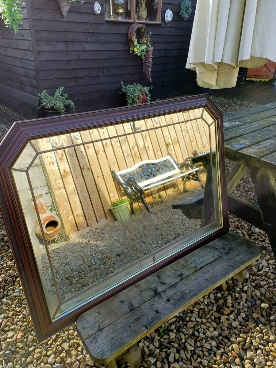 Vintage Leaded Mirror - Image 3