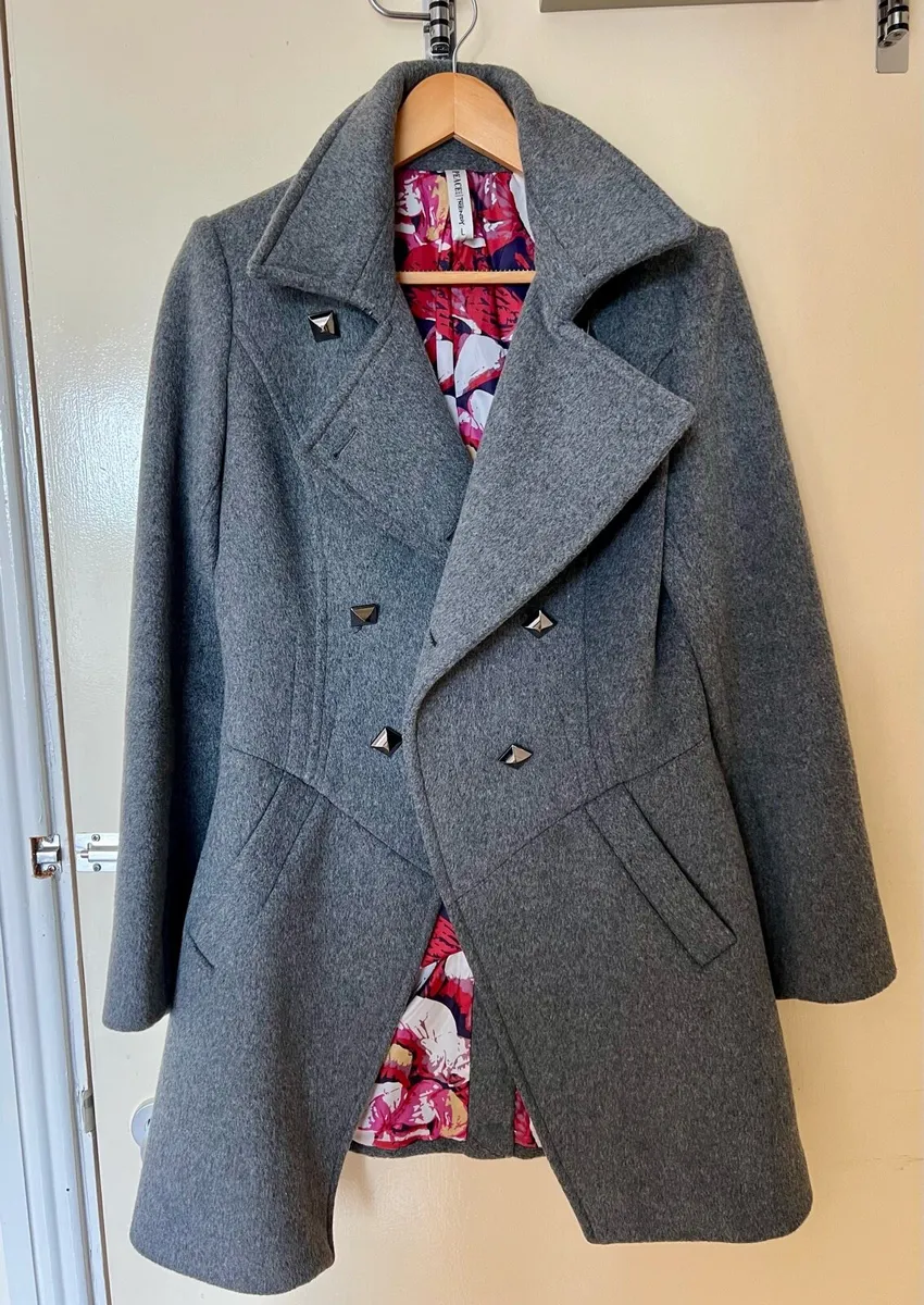 GRAY WOOL COAT - Image 1