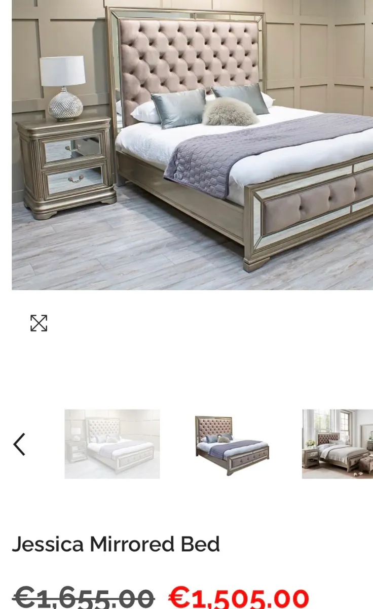 Jessica Bedroom Ex Display Furniture - Image 3