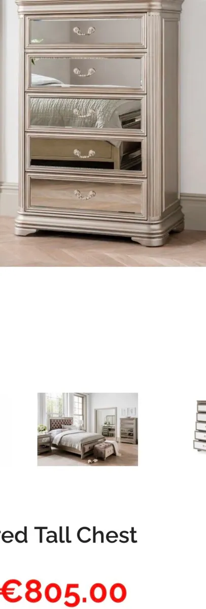 Jessica Bedroom Ex Display Furniture - Image 4