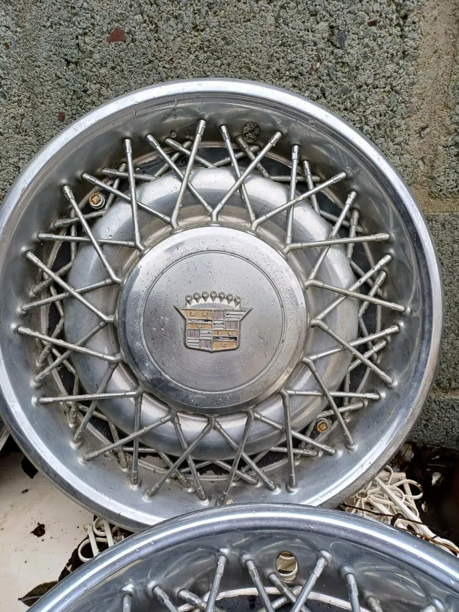 1970s Cadilac Wheel Caps - Image 3
