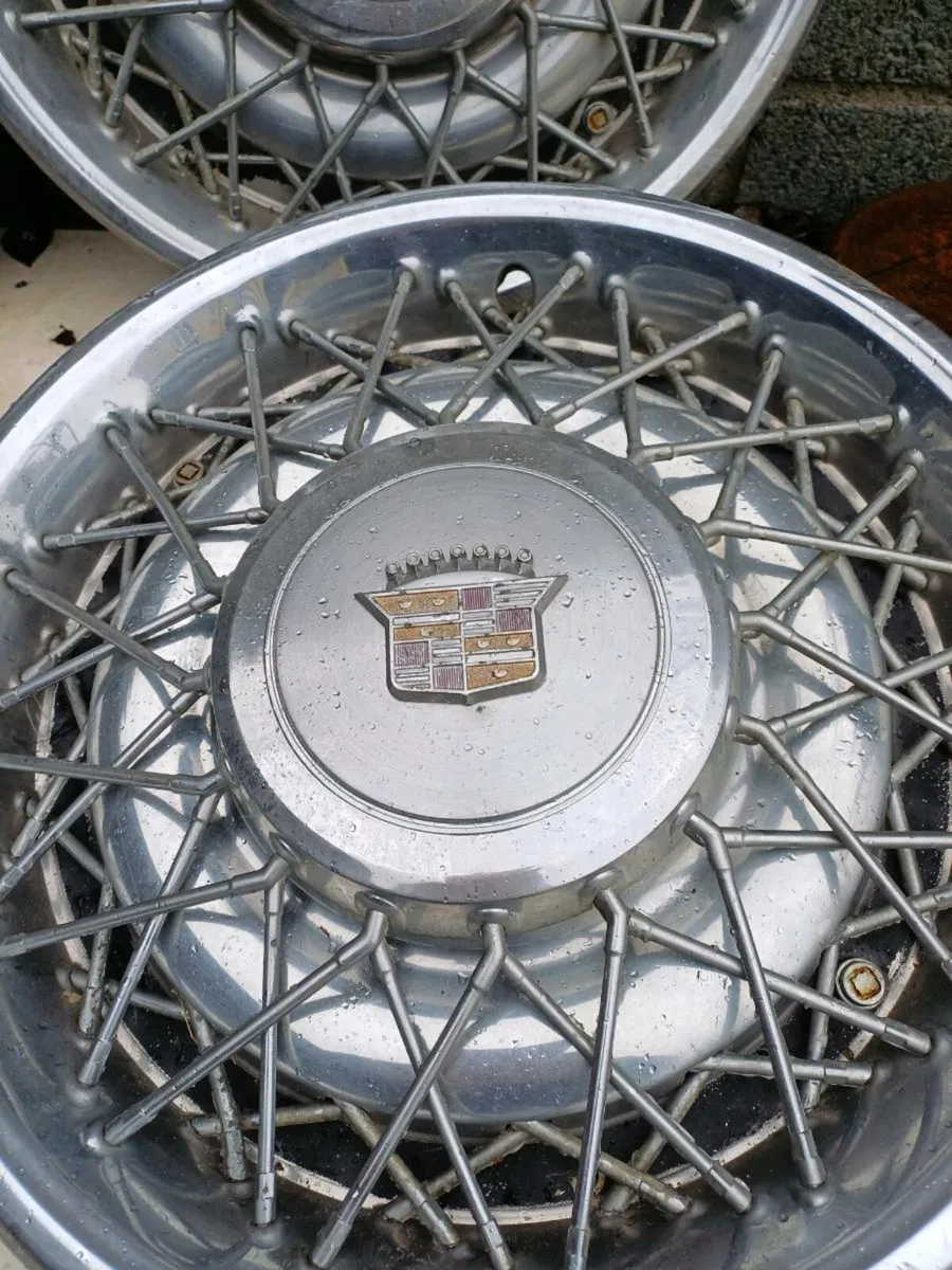 1970s Cadilac Wheel Caps - Image 4