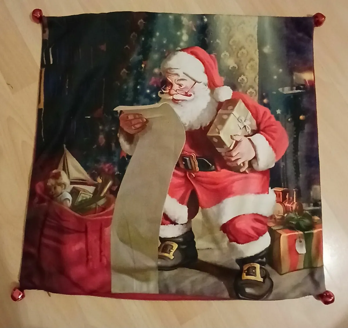 Christmas santa cushion cover