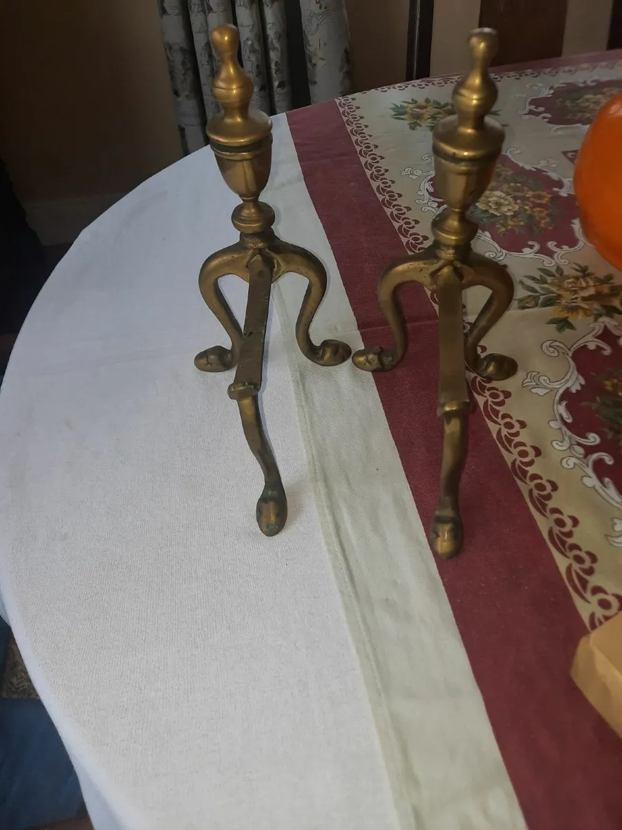 Antique fire dogs - Image 3