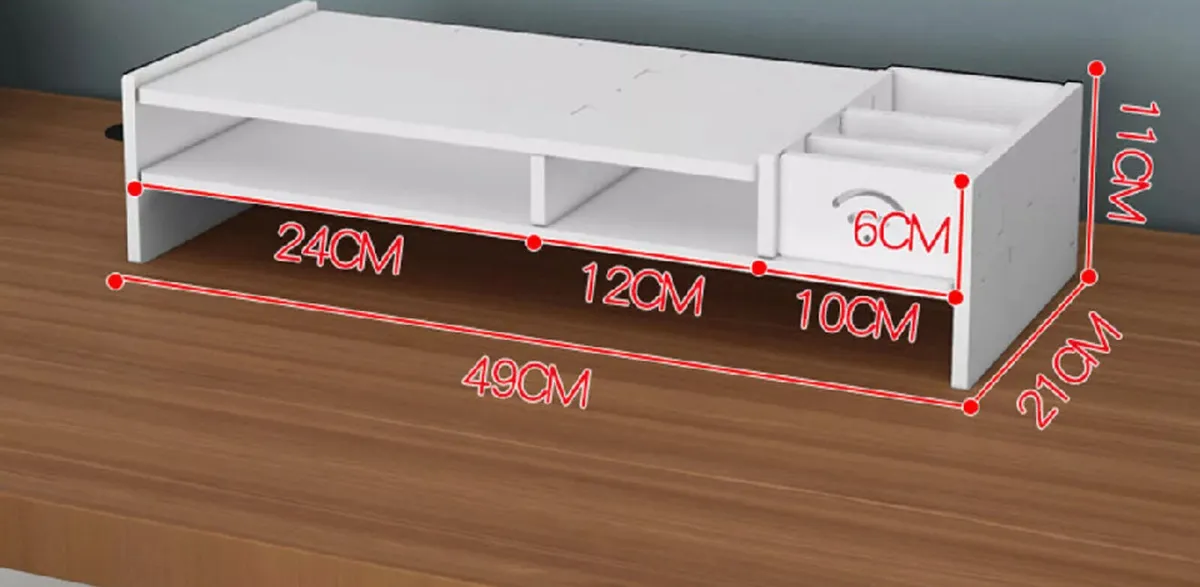 NEW 2 Tier Computer Desktop Monitor Stand Riser - Image 2