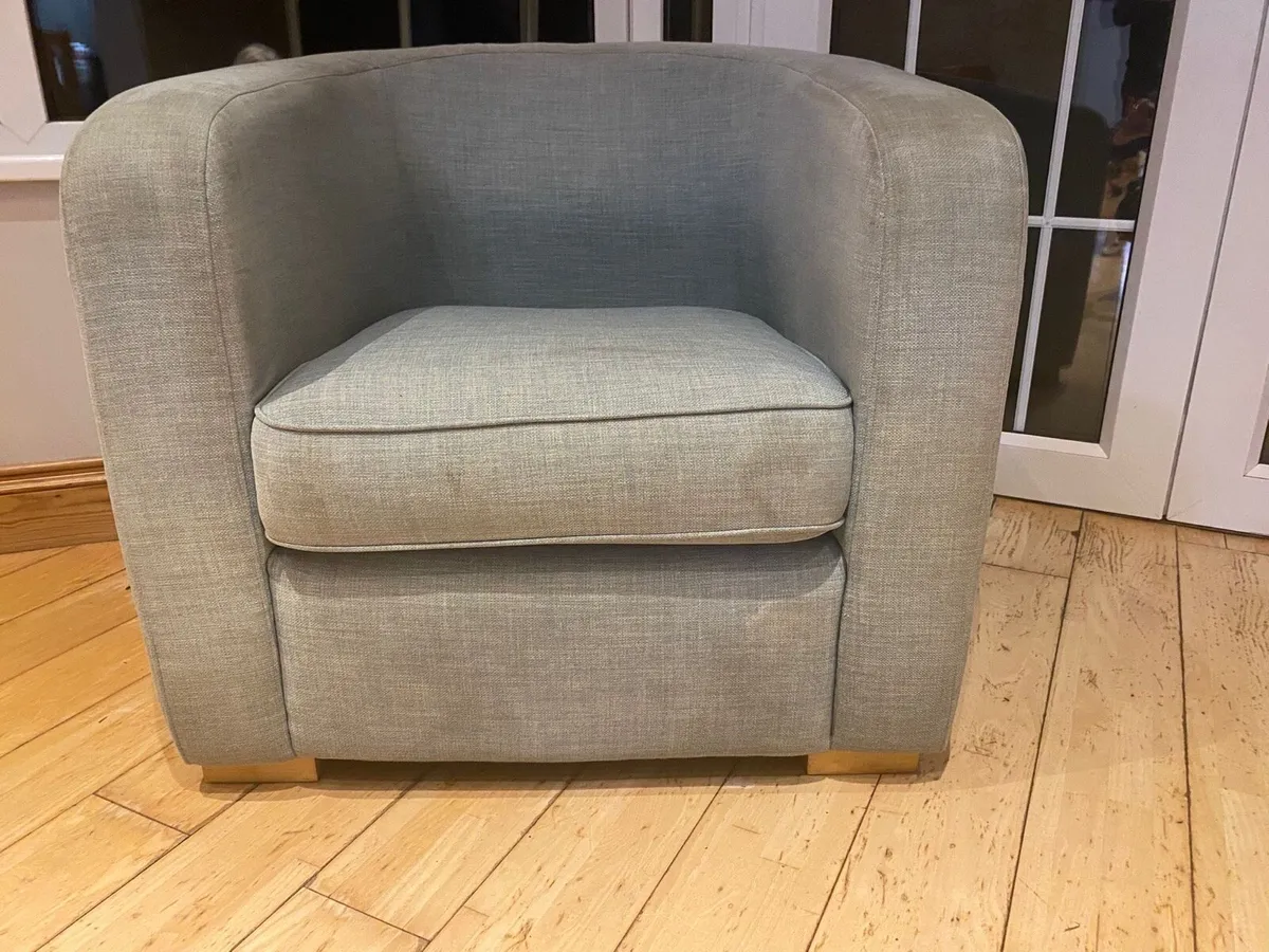 Swivel Chair with Footstool + Matching Armchair - Image 3