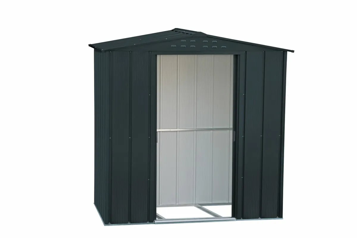 🌟 Duramax TOP Riverton 6x4 Metal Shed Anthracite - Image 3
