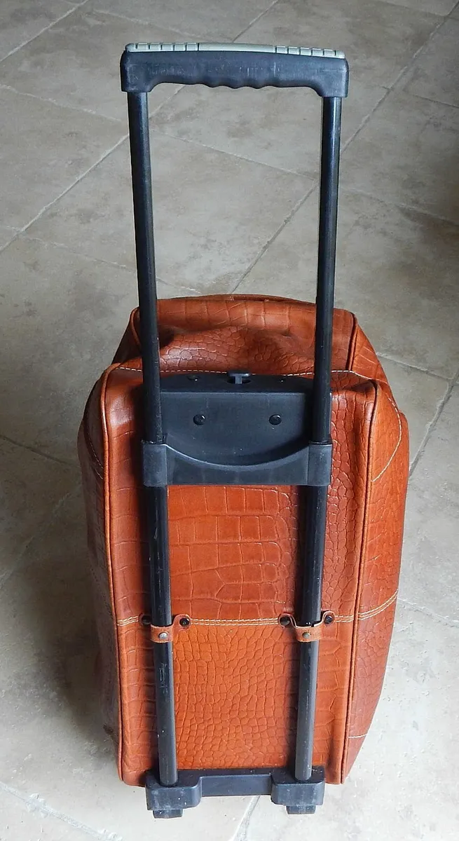 Tan Leather Travel Bag - Image 4