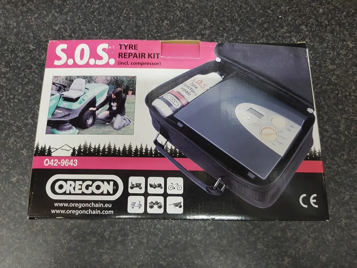S.O.S. TYRE REPAIR KIT INCL. COMPRESSOR - FOR SALE - Image 1