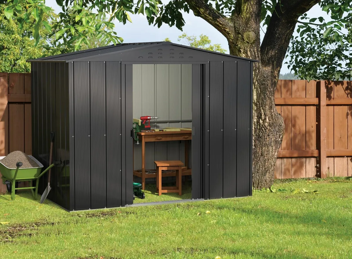 TOP Titan Metal Shed 8×6 – Anthracite - Image 3