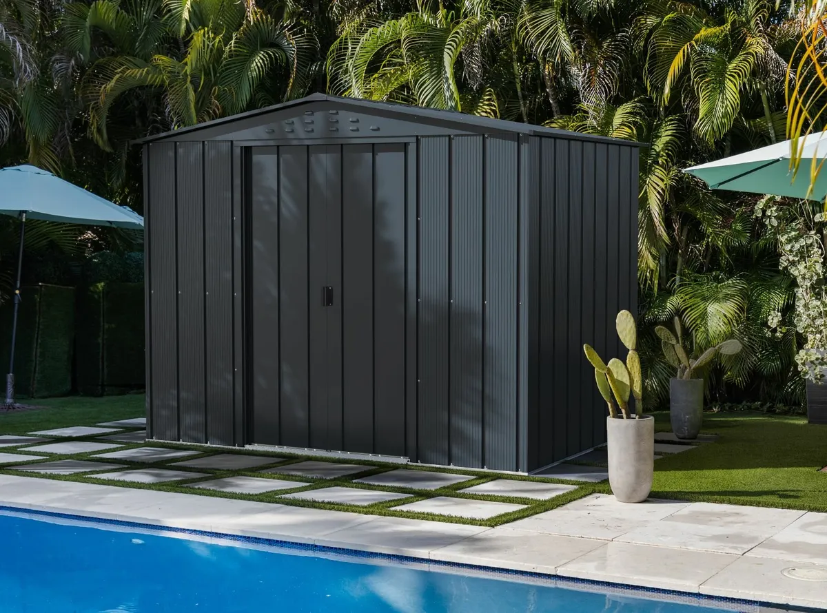 TOP Titan Metal Shed 8×6 – Anthracite - Image 4
