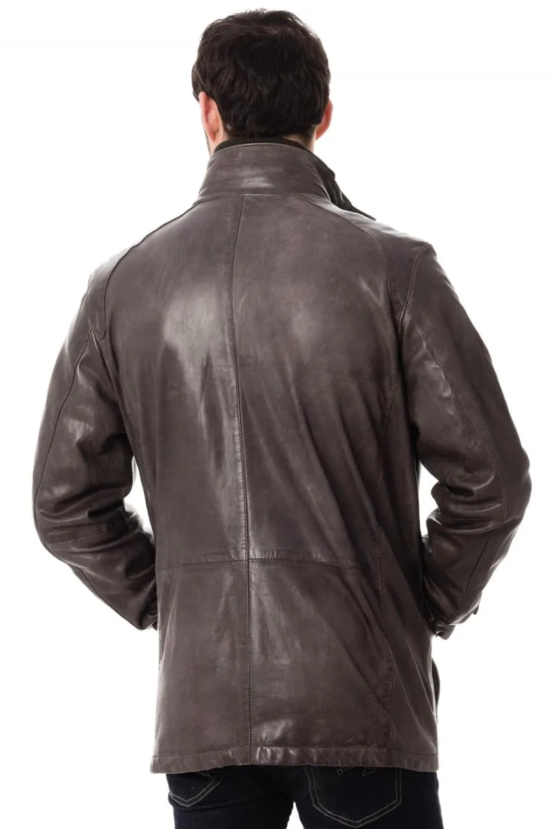 MEN'S JACKET DAYTONA CLINTON IC SHEEP DARK BROWN - Image 2