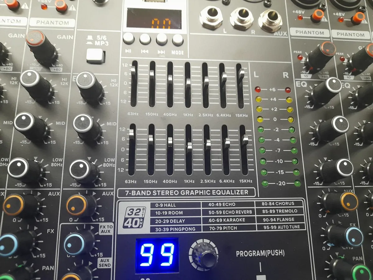 Powered mixer  ptx 1000d.1000watts - Image 3