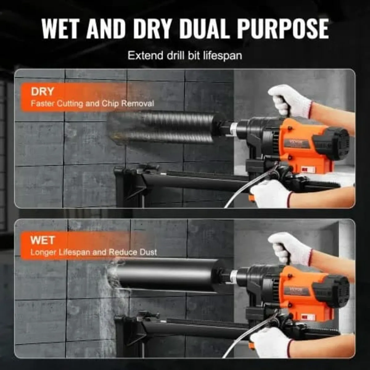 Drill Machine 2.03-24.9 cm Dia 3200W Diamond Core - Image 2