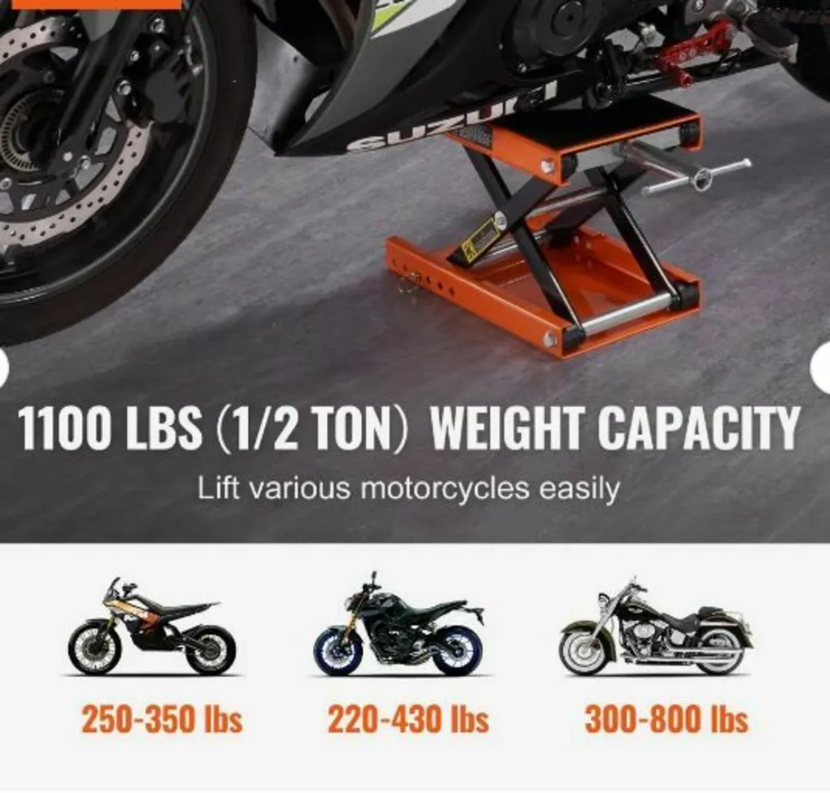 Motorcycle Scissor Jack Lift 499.5 kg - Image 2