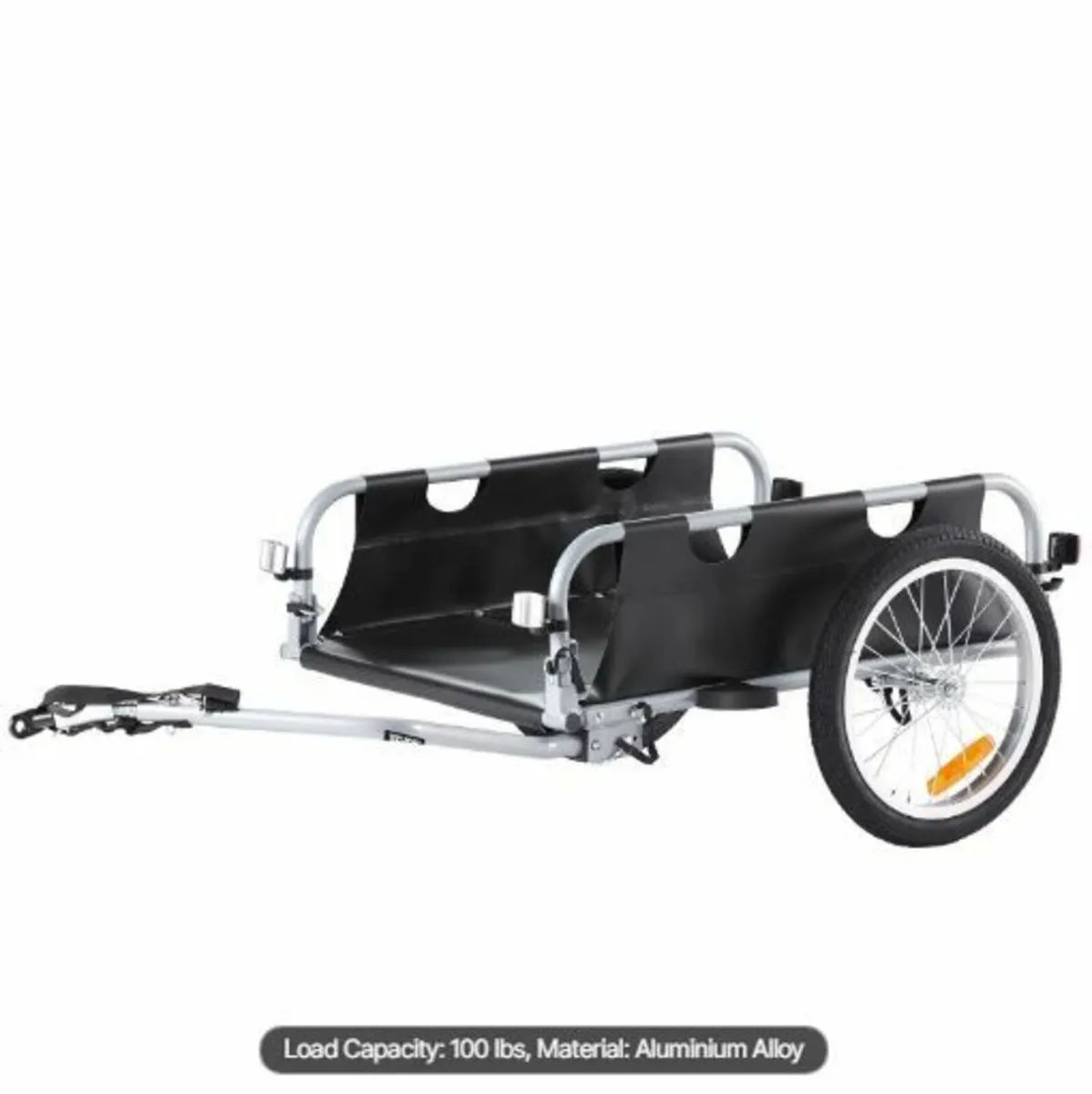 Bike Cargo Trailer, 100 lbs Load Capacity - Image 1