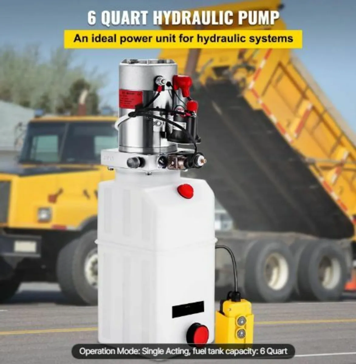 6 Quart Hydraulic Power Unit Single Acting - Image 2