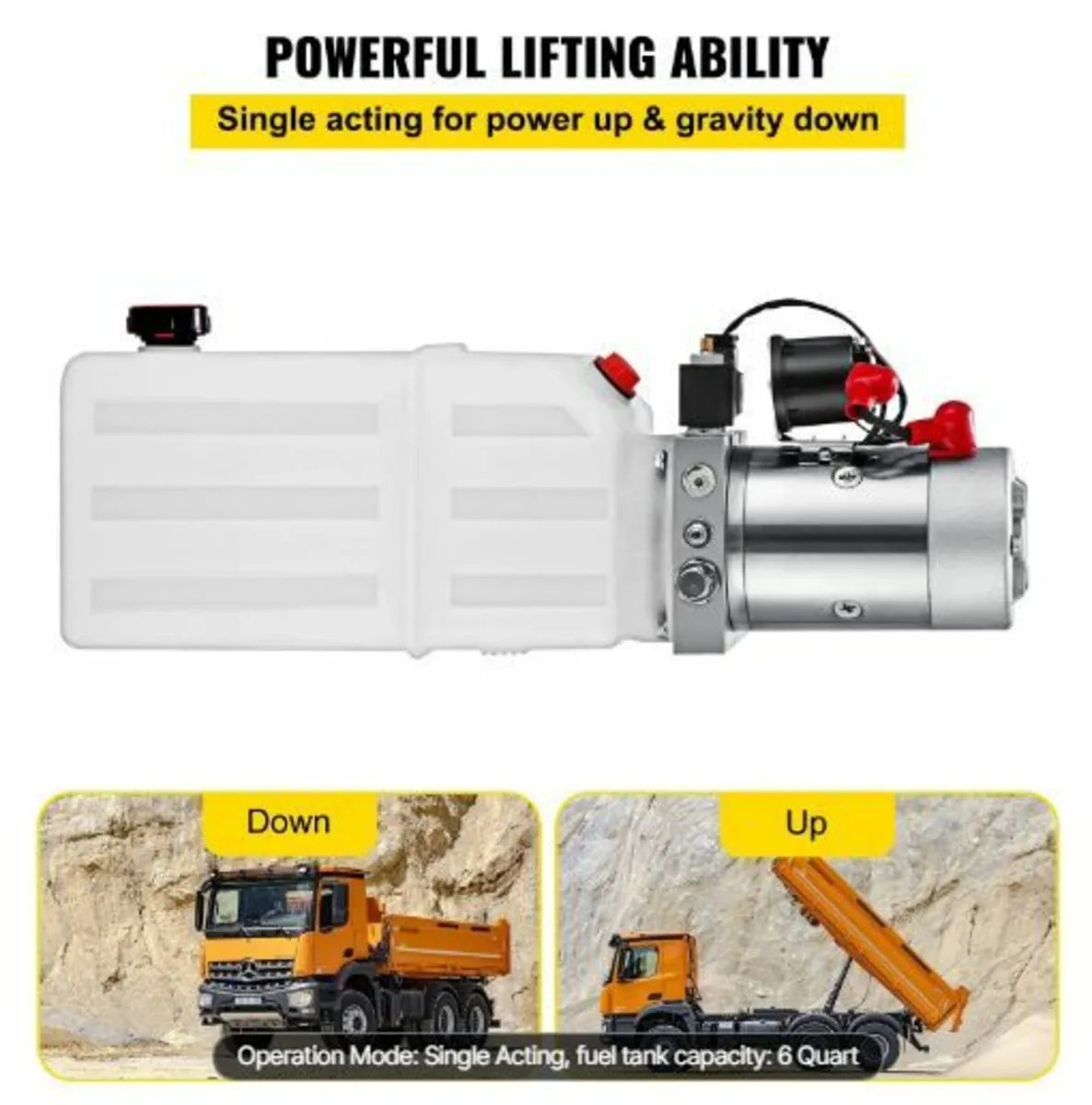 6 Quart Hydraulic Power Unit Single Acting - Image 3