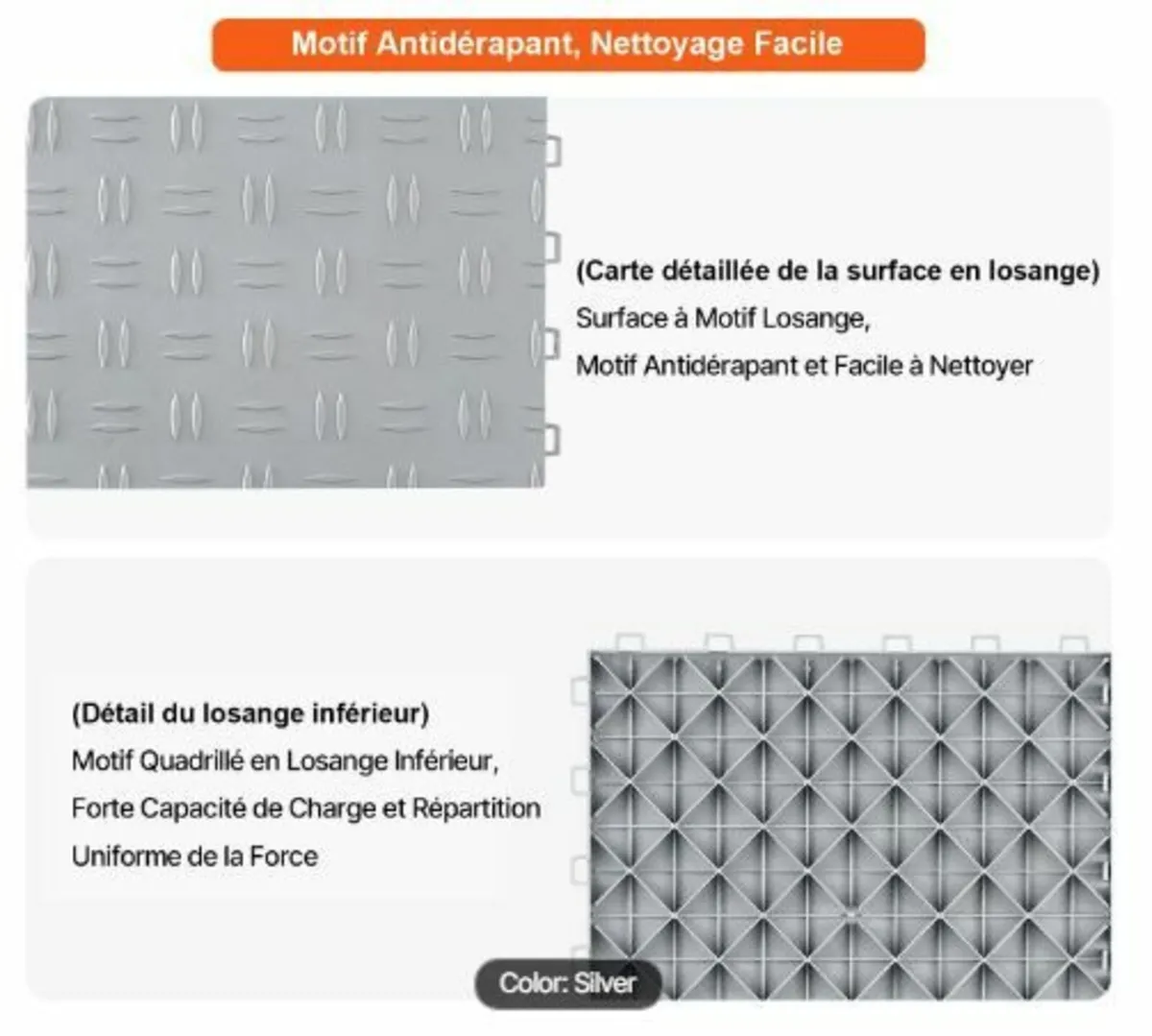 Garage Tiles Interlocking, 12 x 12 x 0.53 inch 50 - Image 2