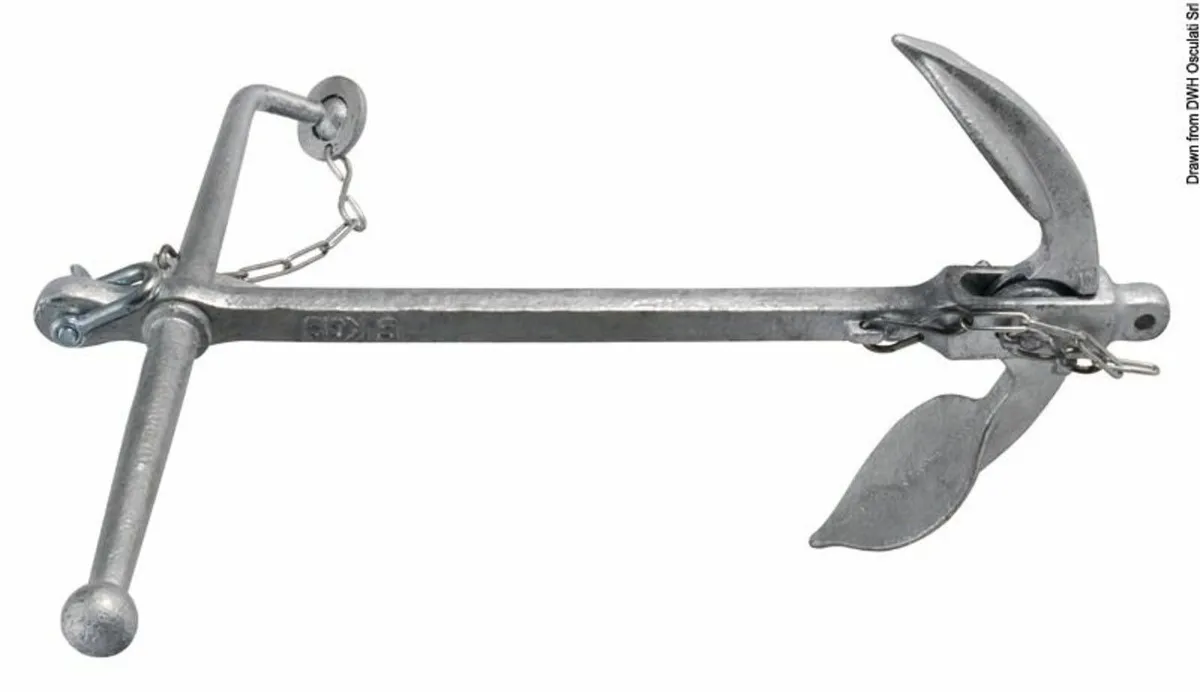 New unused 10 kg / 22 lb Galvanised Anchor - Image 1