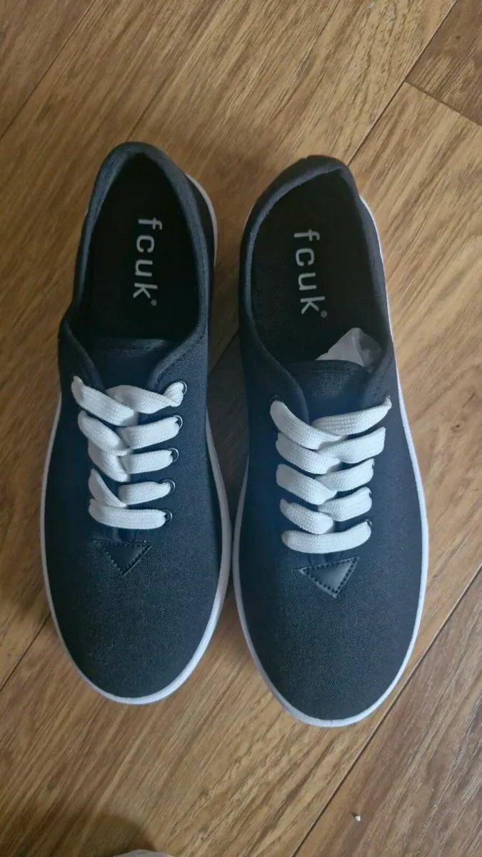 French connection mens lace up shoes casual,black - Image 1