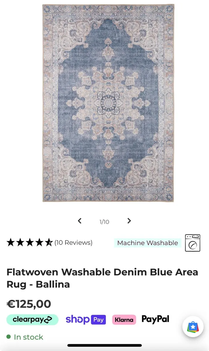 New Washable rug - Image 1