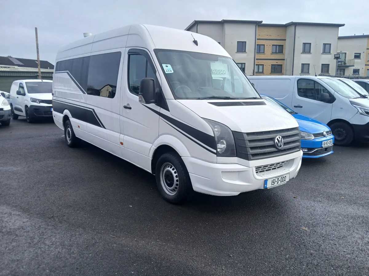 VW Crafter   camper van with garage 2015 - Image 1